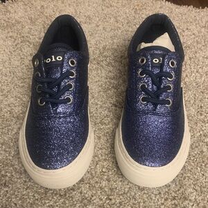 Polo by Ralph Lauren Kids Sparkly Lauren Keaton Sneakers - Deep sparkly Blue